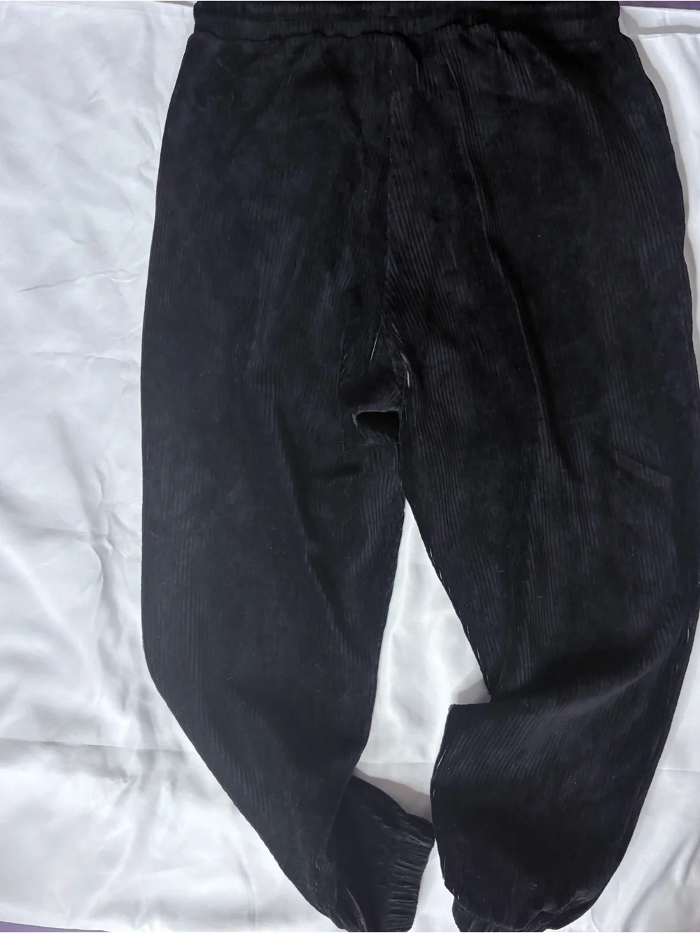 Source Unknown black corduroy